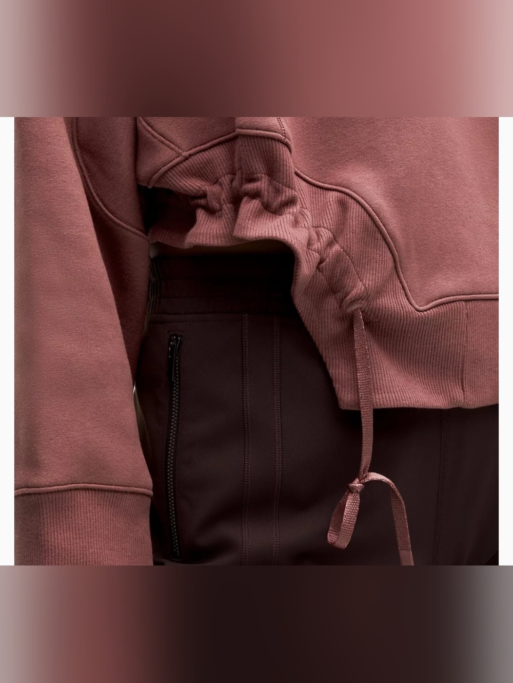 Lululemon Athletica Plush Fleece Mock Neck Curved Hem Pullover-In SVBL- SOLD OUT - Picture 5 of 11